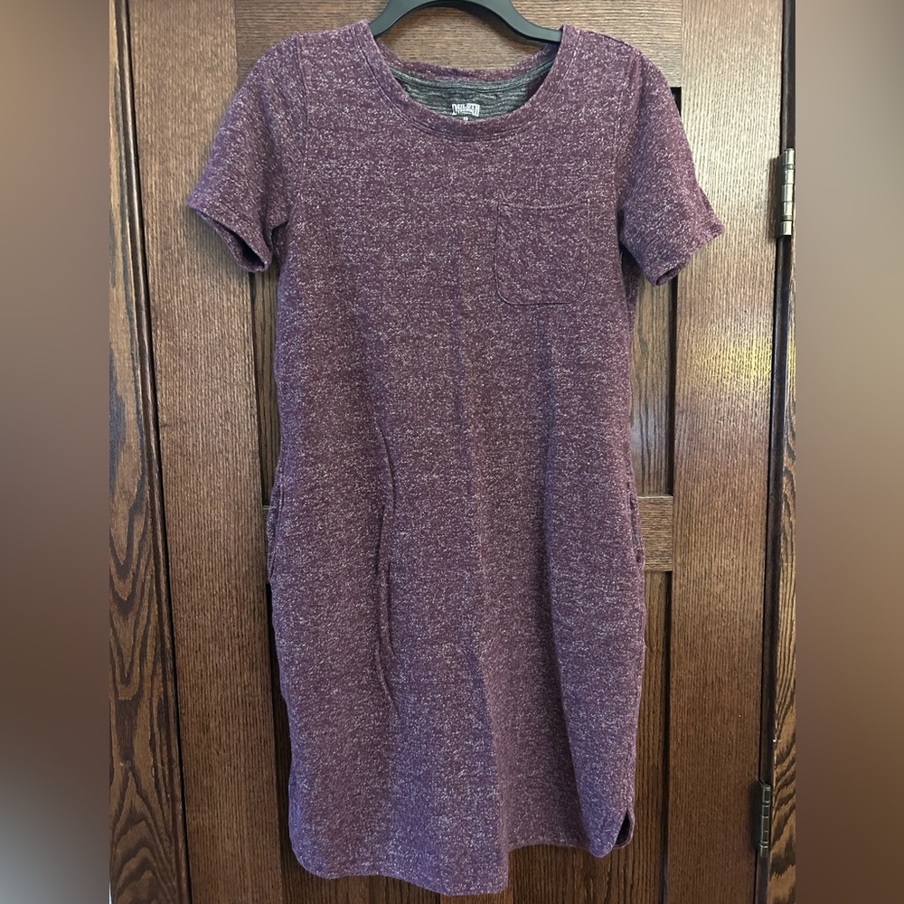 Duluth Trading Co. XS dress organic cotton & hemp heavy fabric sweater pockets
